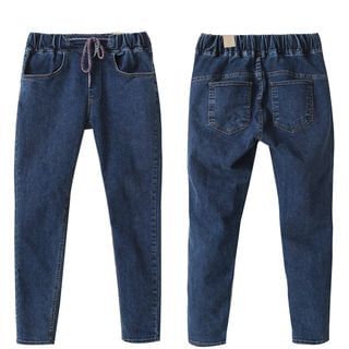 Cammi Elastic-waist Jeans