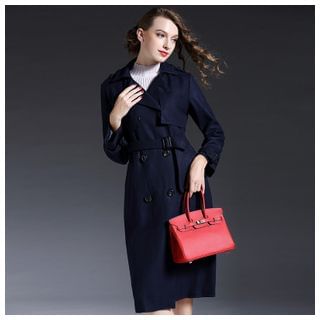 Elabo Double-breasted Trench Coat