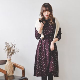 JUSTONE Drawstring-Waist Patterned Dress