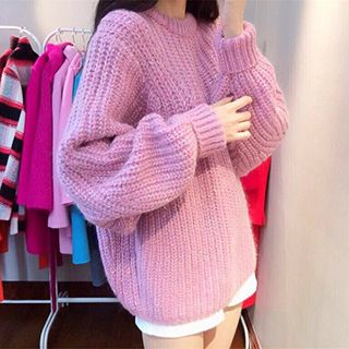 FR Cable Knit Batwing Sweater