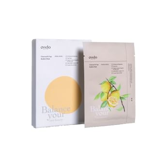 Ondo - Beauty Mask Set - 4 Types Charcoal & Yuja Bubble