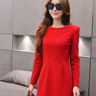 Romantica Long-Sleeve Plain Dress