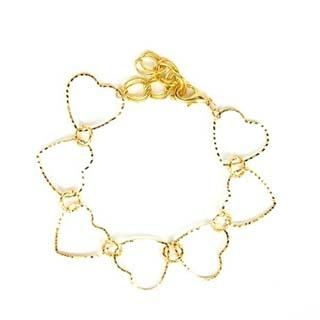 MyLittleThing Golden Heart Frame Bracelet