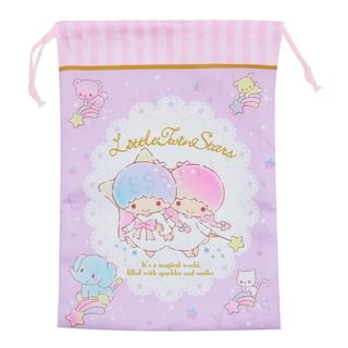 Sanrio Little Twin Stars Drawstring Bag 21.5 x 30 cm 1 pc