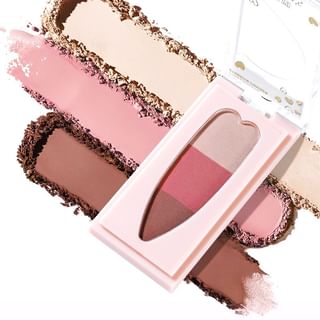 Gella's - 3 Color Eyebrow Powder Palette - Purple #01 Purple - 2.5G