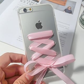 Casei Colour Ribbon Lace Up Mobile Case - iPhone 6s / 6s Plus