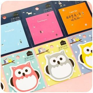 Cutie Bazaar Owl Pattern Memo Pad