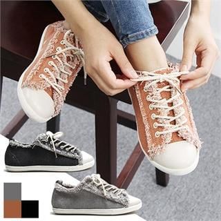 Reneve Frayed Canvas Sneakers