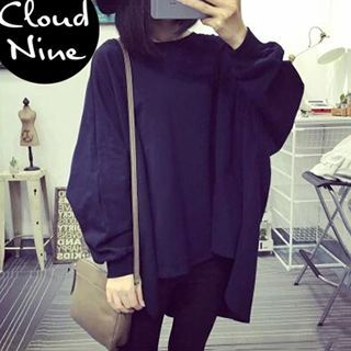 Cloud Nine Dolman-Sleeve Oversized Pullover