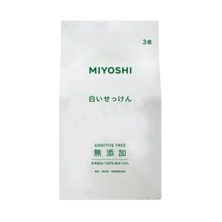 MiYOSHi - Additive-Free White Soap 108g x 3
