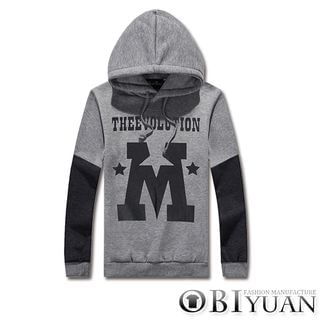 OBI YUAN Printed Hooded Pullover