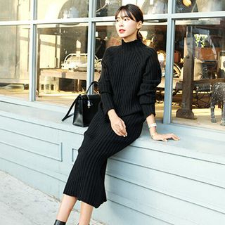 Silky Kiss Long Knit Dress