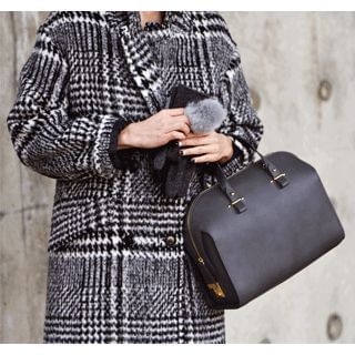 ssongbyssong Checked Wool Blend Coat