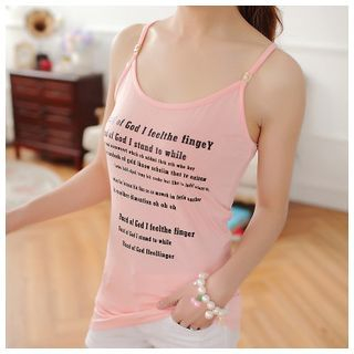 Cool Pose Lettering Camisole