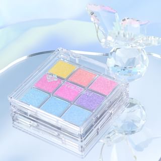 SheenEffect - 9-Color Glittery Chameleon Eyeshadow Palette - Neon #8g