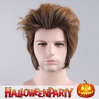 Party Wigs HalloweenPartyOnline - Raw Joe Ash Brown - One Size