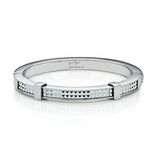 Kenny & co. White Pyramid Bangle(M) Silver - One Size