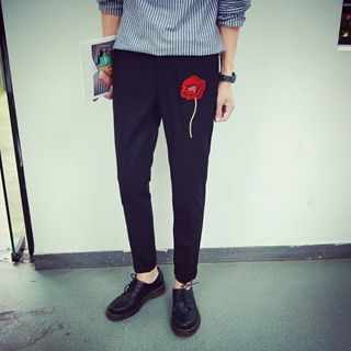 MRCYC Flower-Embroidered Pants