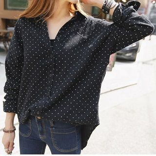 Everose Dotted Loose-Fit Shirt