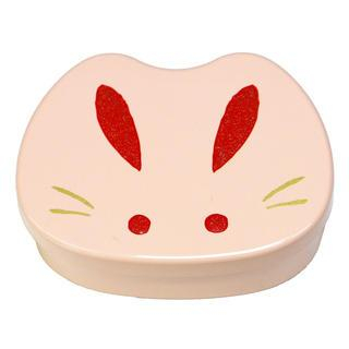 Hakoya Hakoya Face Lunch Box Pink Rabbit