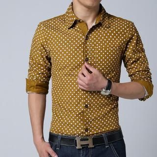 Alvicio Long-Sleeve Dotted Shirt