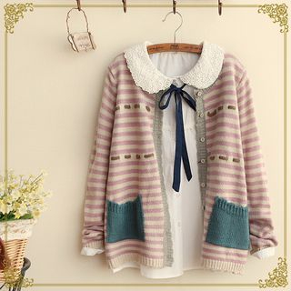 Fairyland Striped Knit Jacket
