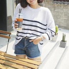 Long-Sleeve Striped Knit Top от YesStyle.com INT Long-Sleeve Striped Knit Top от YesStyle.com INT