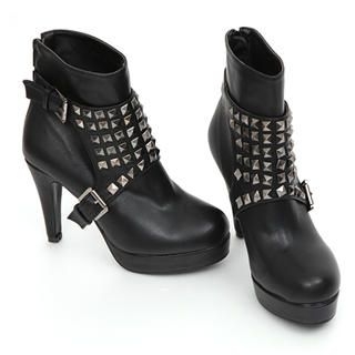 Metal Studded Ankle Boots