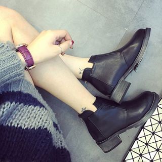 Zapatos Faux-Leather Ankle Boots
