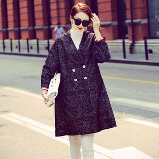 Sherbo Double-Breasted Loose-Fit Coat