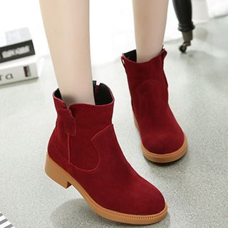 Monde Genuine Suede Short Boots