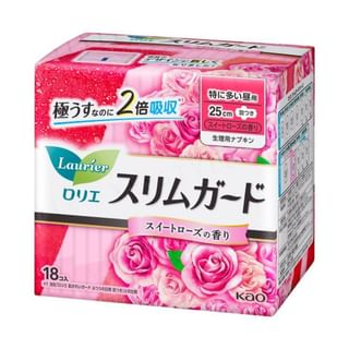 Kao - Laurier Ultra Slim Night Wing Sanitary Pads 25cm Rose