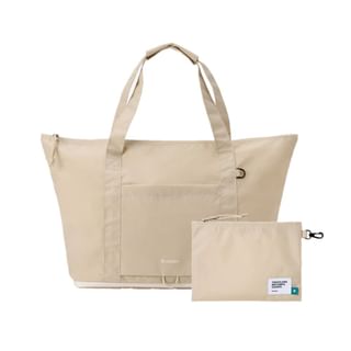 Branden Light/Beige Foldable Carry-All Tote Bag - 5 Colors