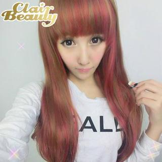 Clair Beauty Long Full Wig - Straight Red Mix - One Size