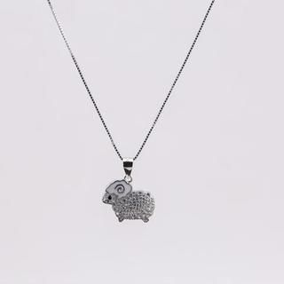 Love Generation Sterling Silver Sheep Necklace Silver - One Size