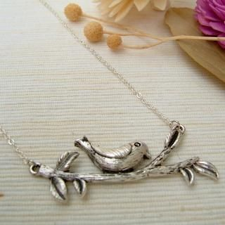 MyLittleThing Lovely Bird Necklace Silver - One Size