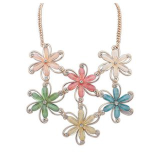 Glamiz Floral Embellished Necklace
