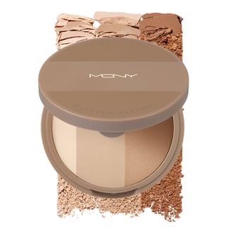 MACQUEEN - Fake Up 3 Color Shading - 3 Colors #Beige Brown