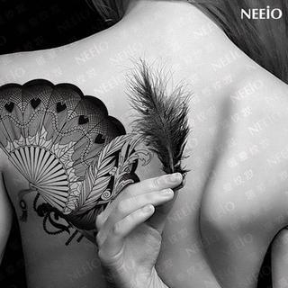 Neeio Waterproof Temporary Tattoo (Fan) 1 sheet