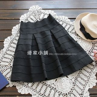 YOYO Striped Pleated Skirt