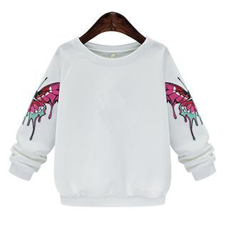 FURIFS Butterfly Embroidered Pullover