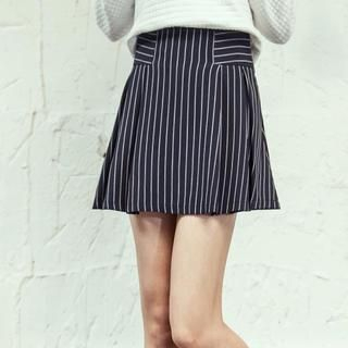 Tokyo Fashion Striped A-Line Skirt