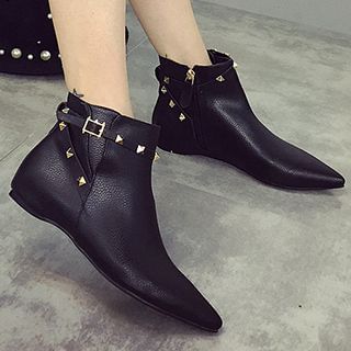 MXBoots Studded Pointy Ankle Boots