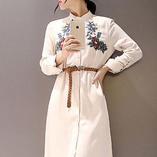 Lavogo Embroidered Shirtdress