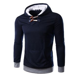 Bay Go Mall Toggle Accent Hooded Pullover