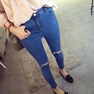 Eva Fashion Distressed Ripped Jeans
