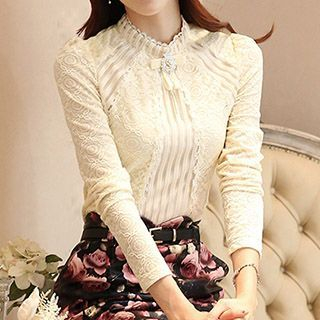 Athena Long-Sleeve Lace Top