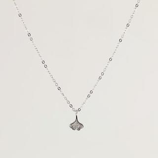 Love Generation Ginkgo Sterling Silver Necklace Silver - One Size