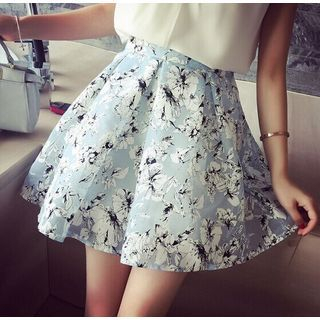 AIGIL Floral Print A-Line Skirt
