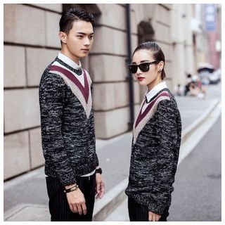 Simpair Matching Couple Patterned Sweater